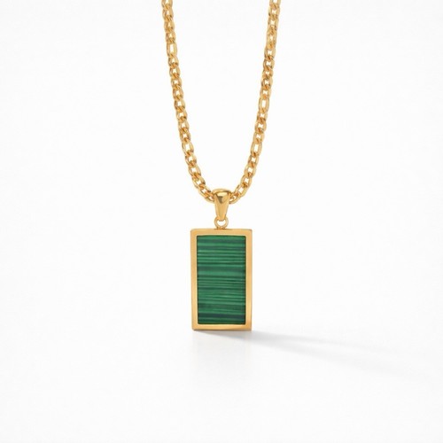 Malachit halskette damen kette - halskette,