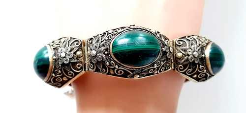 Silber armband malachit - armband,