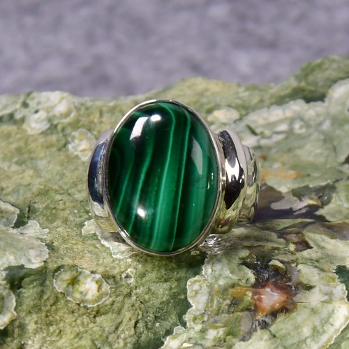 Malachit ring 925er silber - ring,,