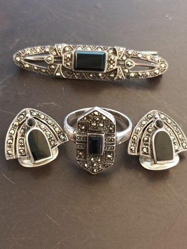 Art deco schmuckset vintage - art,