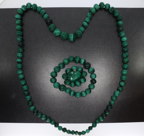 Malachit schmuckset - malachit,