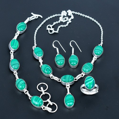 Malachit 925 sterling silber - malachit,