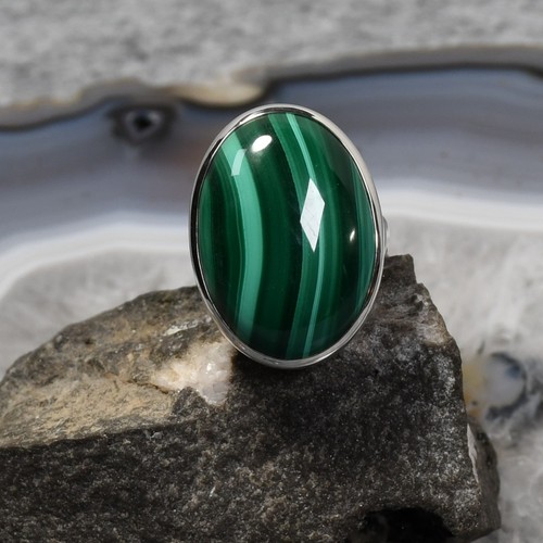 Malachit ring 925er - ring,, silber
