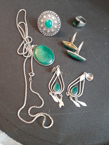 925 silber schmuckset ringe - silber,