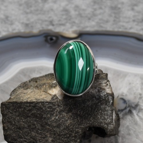 Malachit ring 925er silber - ring,,