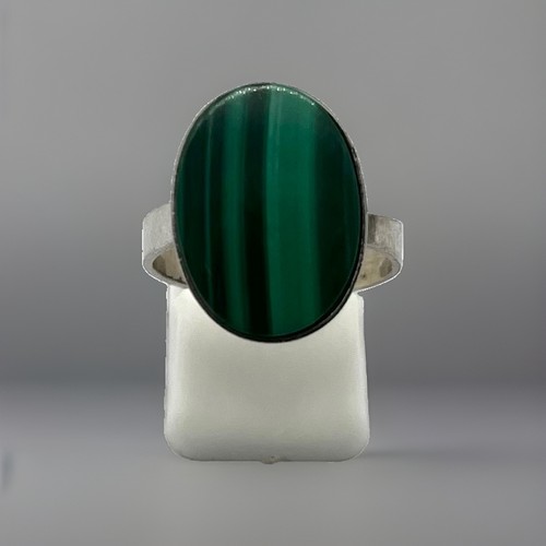 835 silberring malachit - 835/-,