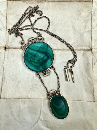 Jugendstil halskette silber - halskette,