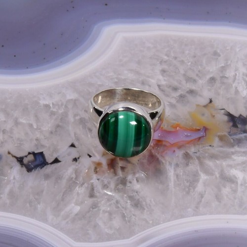 Malachit ring 925er - malachit, silber