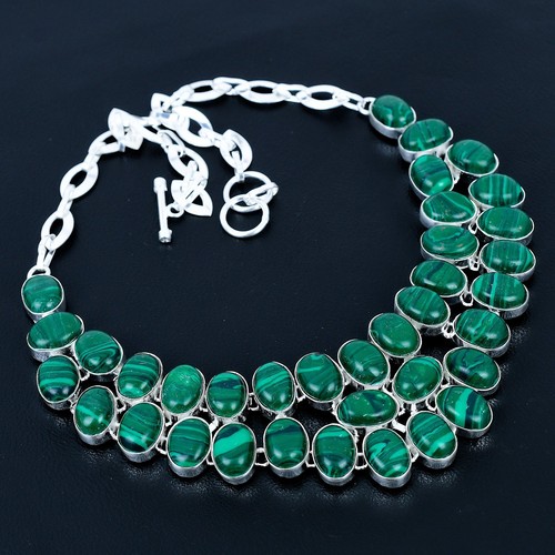 Malachit oval edelstein ethno - edelstein,