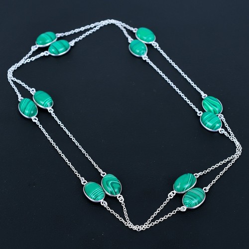 Malachit oval edelstein - malachit,