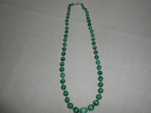 Vintage schöne malachit kette - malachit,