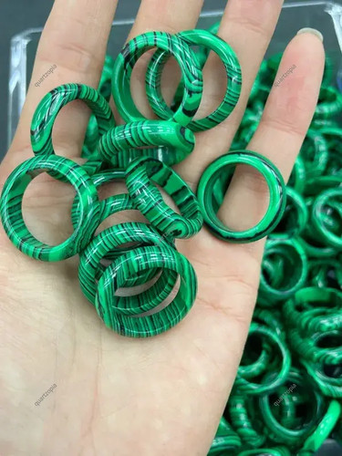 Natürlicher malachit ring - malachit,