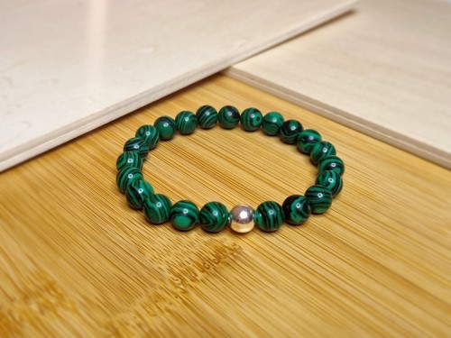 Echtes malachit perlen armband - echtes,