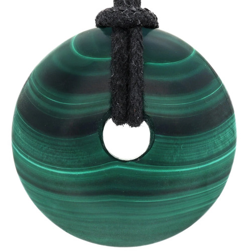 Malachit donut anhänger - malachit, mm
