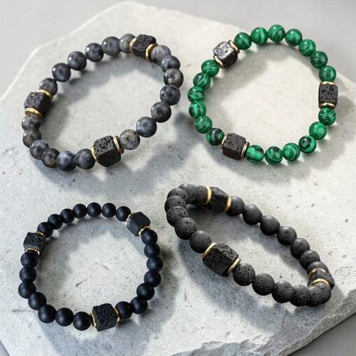 4er set armband lava - set,